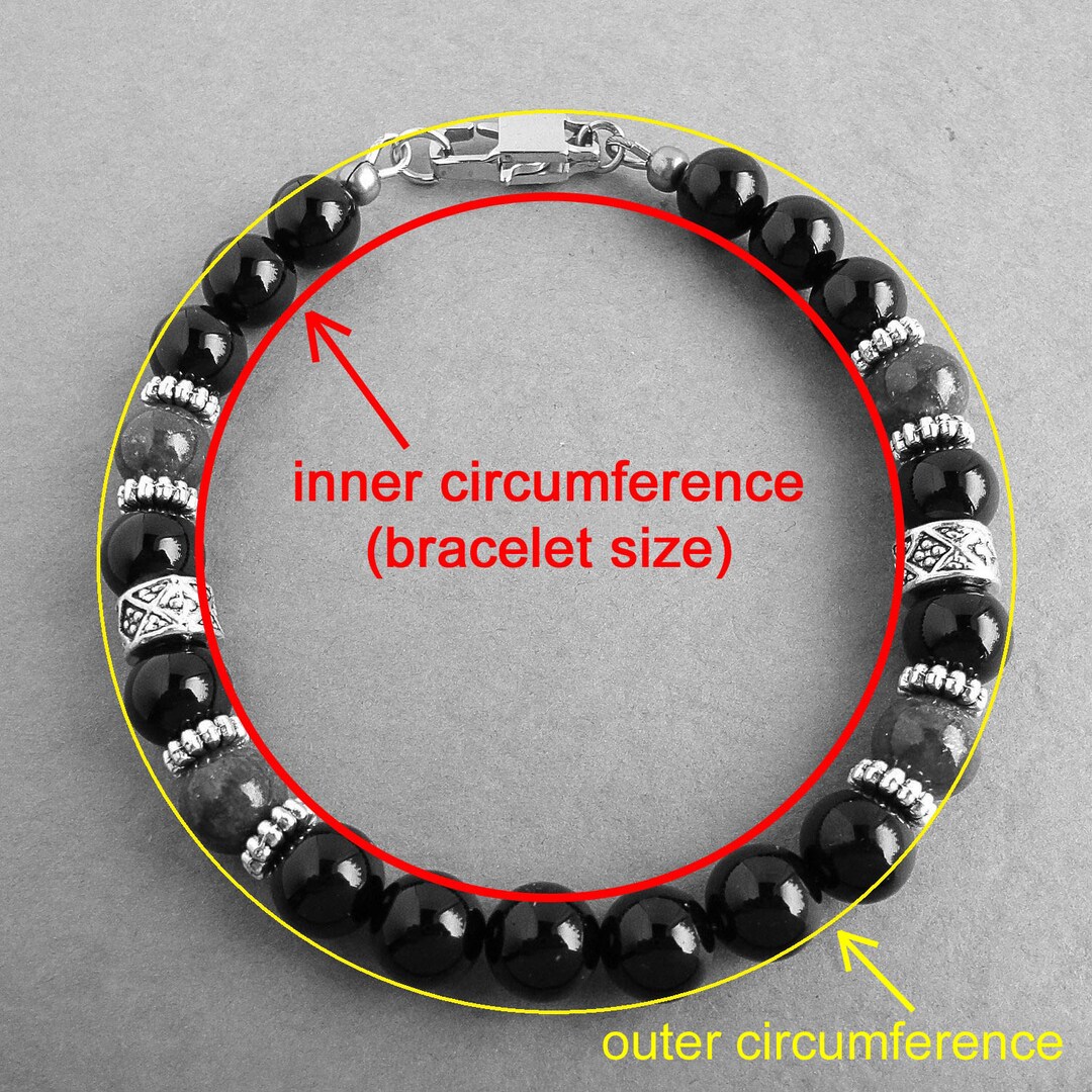 Stone Beaded Men's Bracelet MNJ022 Stone Beaded Men's Bracelet MNJ022